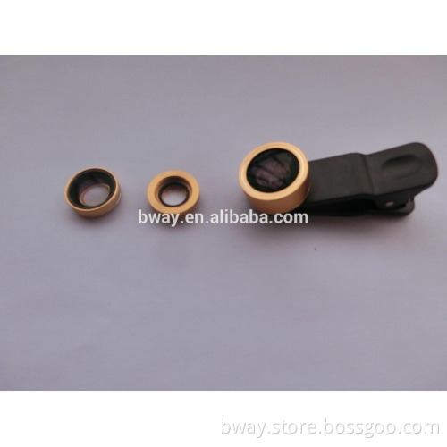 2015 hot fashion 3 in 1 clip mobile phone cell camera lens